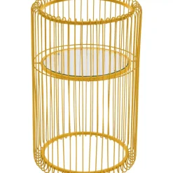 Aufbewahrung & Ordnung-KARE Design Pflanzenstander Wire Gold 57Cm