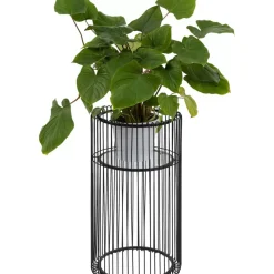 Aufbewahrung & Ordnung-KARE Design Pflanzenstander Wire Schwarz 70Cm