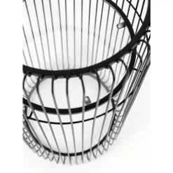Aufbewahrung & Ordnung-KARE Design Pflanzenstander Wire Schwarz 70Cm