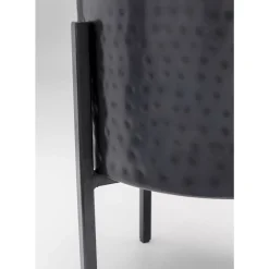 Aufbewahrung & Ordnung-KARE Design Pflanztopf Mynah Schwarz 42Cm