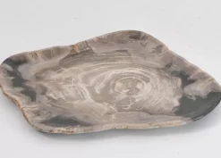 Geschirr & Tischaccessoires-KARE Design Platte Drakenhart Versteinertes Holz