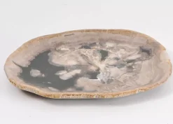 Geschirr & Tischaccessoires-KARE Design Platte Elfenbos Versteinertes Holz