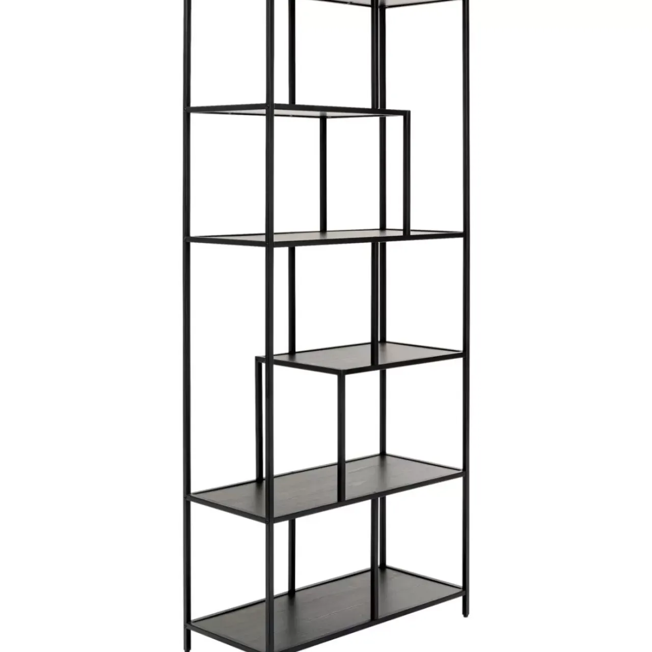Regale-KARE Design Regal Loftie Schwarz 77X185Cm