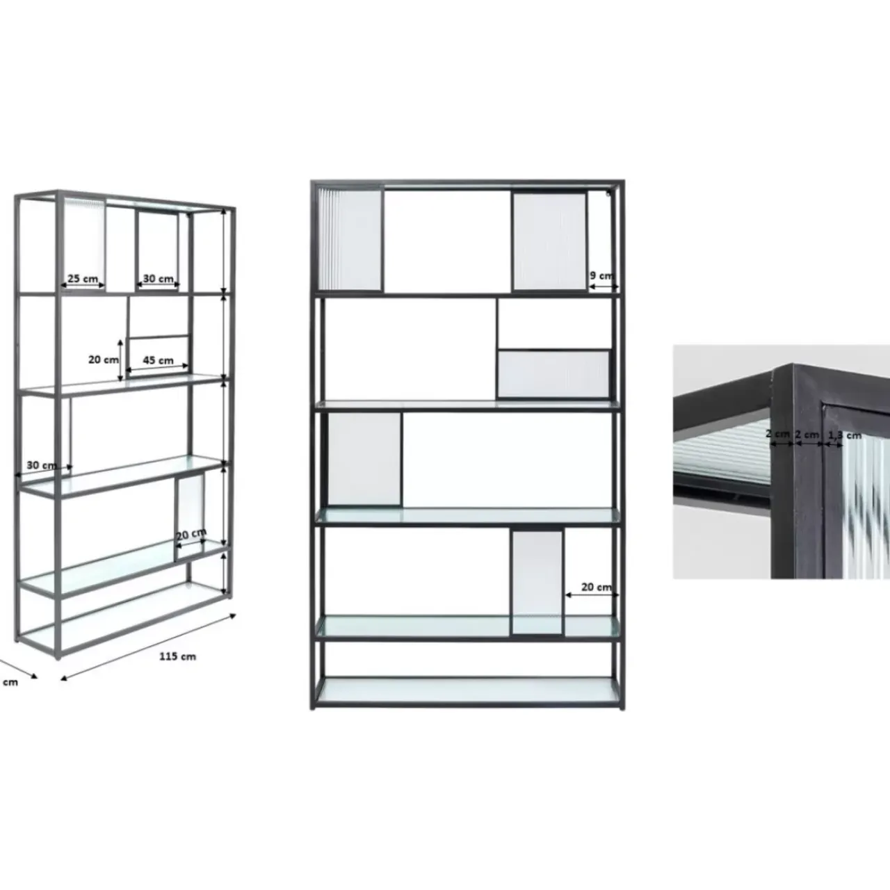 Regale-KARE Design Regal Skyler 115X185Cm