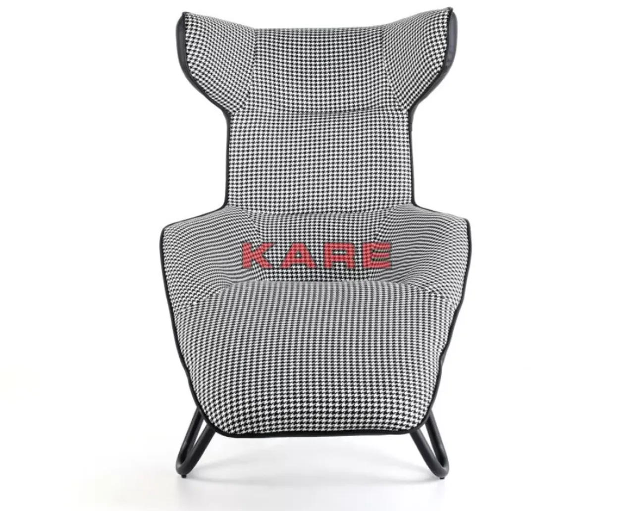 Sessel-KARE Design Relaxsessel Granada Schwarz Weiss