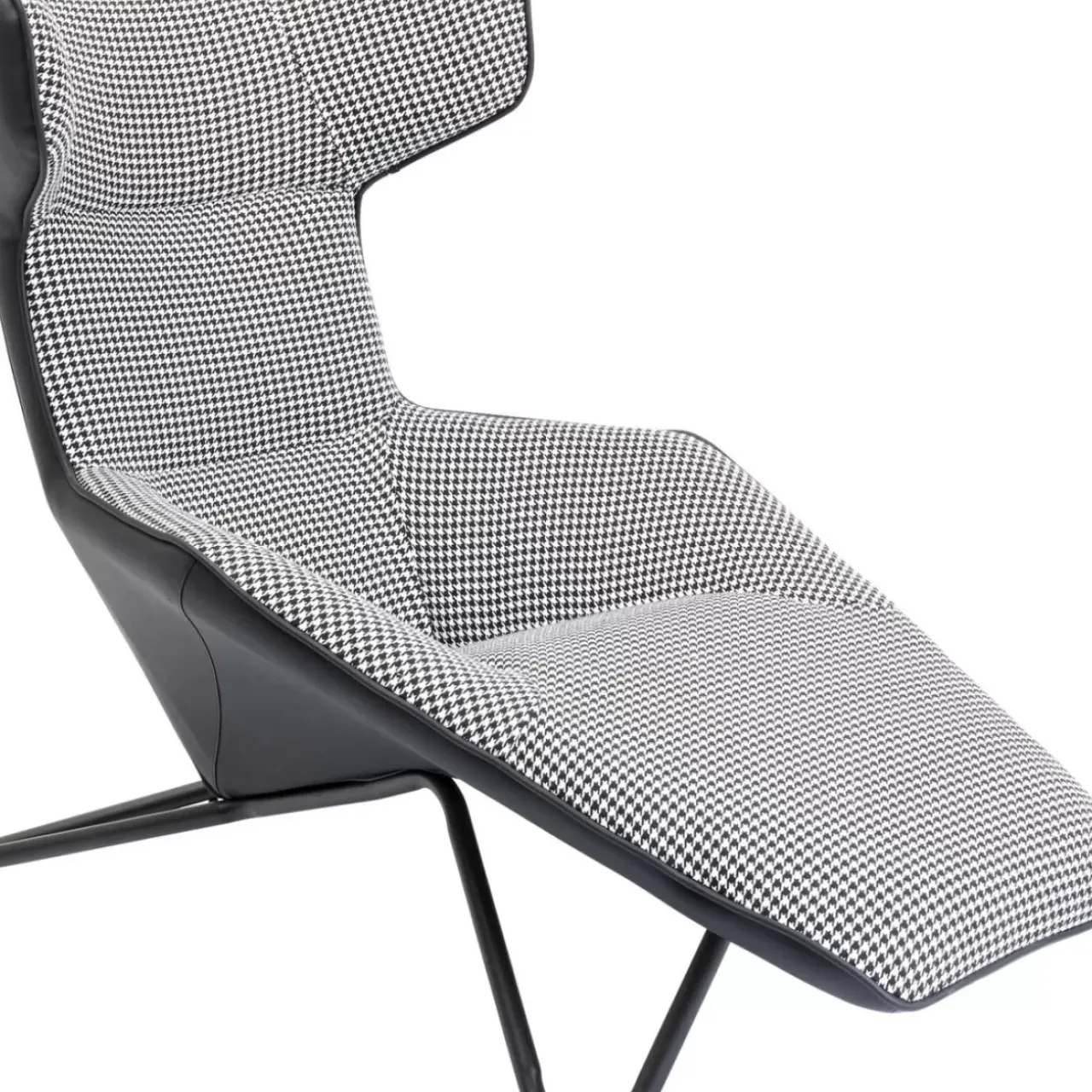 Sessel-KARE Design Relaxsessel Granada Schwarz Weiss
