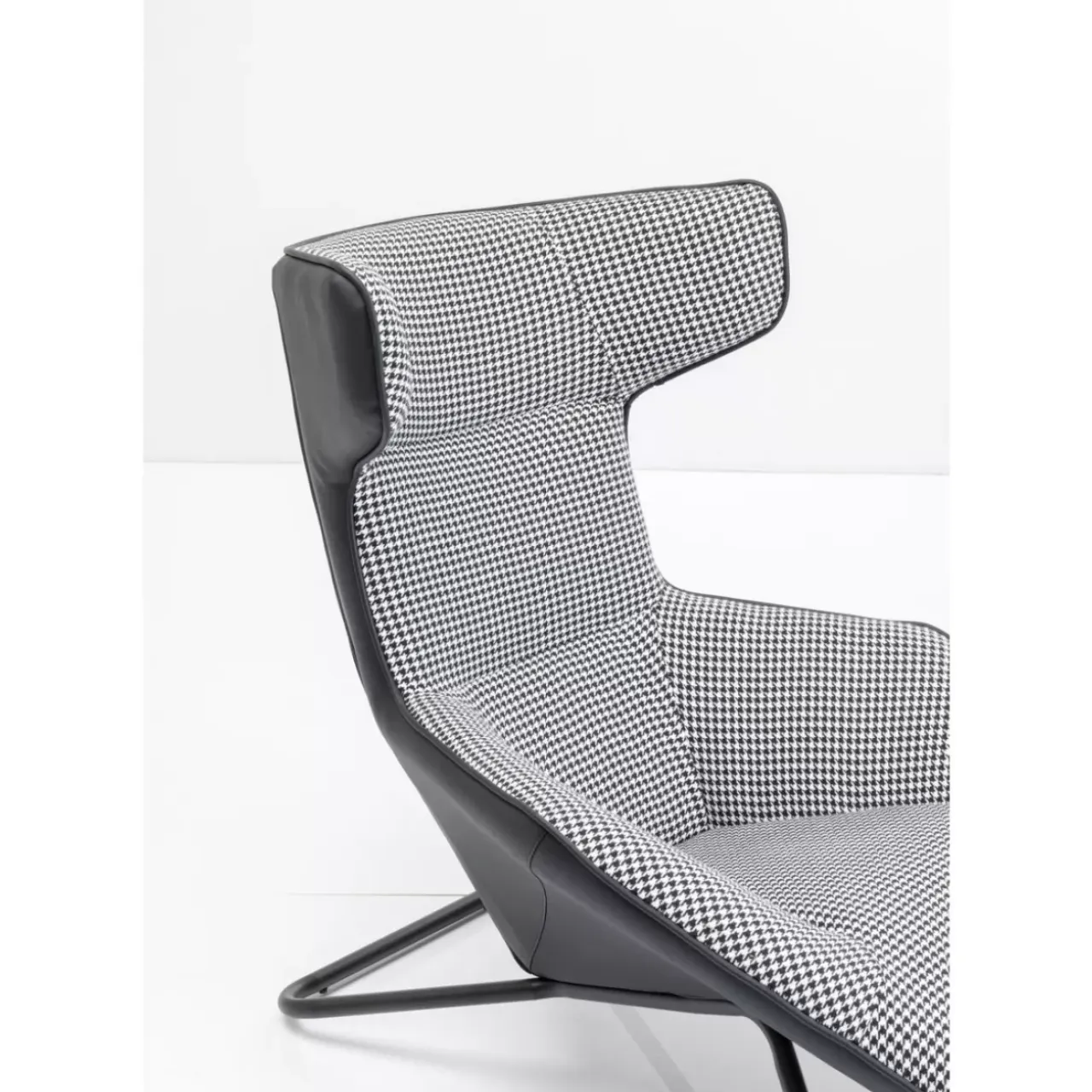 Sessel-KARE Design Relaxsessel Granada Schwarz Weiss