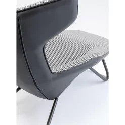 Sessel-KARE Design Relaxsessel Granada Schwarz Weiss