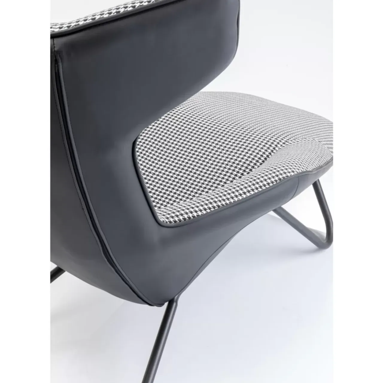 Sessel-KARE Design Relaxsessel Granada Schwarz Weiss