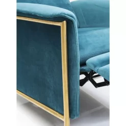 Sessel-KARE Design Relaxsessel Lazy Velvet Blau