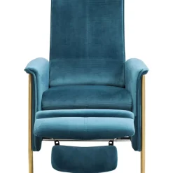 Sessel-KARE Design Relaxsessel Lazy Velvet Blau