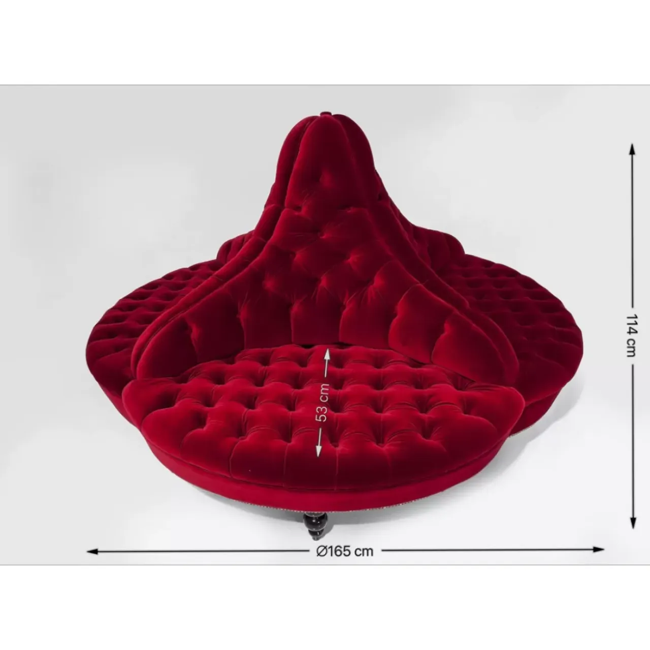 Sofas & Couches-KARE Design Rundsofa Boudoir 4-Sitzer Small