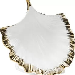 Geschirr & Tischaccessoires-KARE Design Schale Ginkgo Elegance Rim