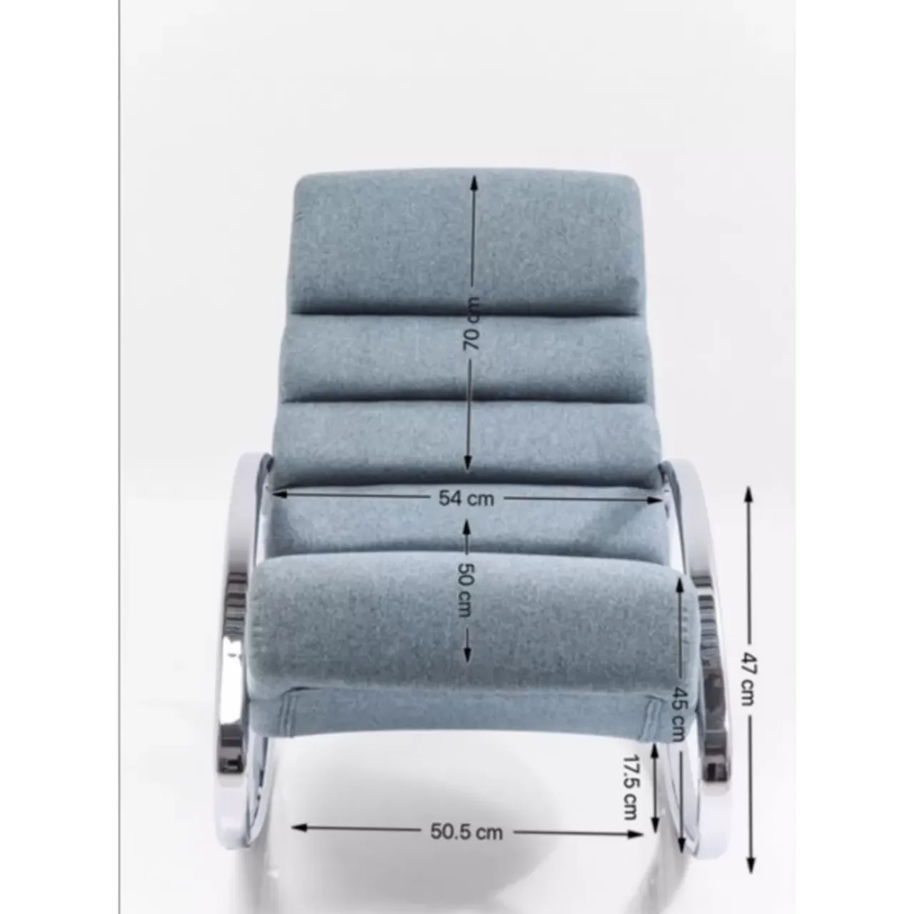 Sessel-KARE Design Schaukelsessel Manhattan Grau-Beige