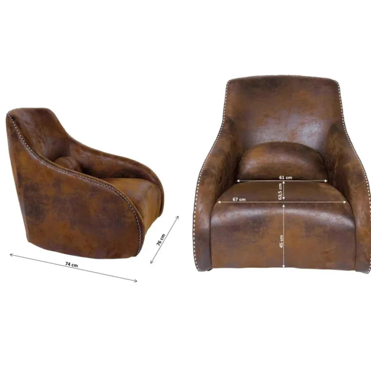 Sessel-KARE Design Schaukelsessel Swing Ritmo Vintage Smart