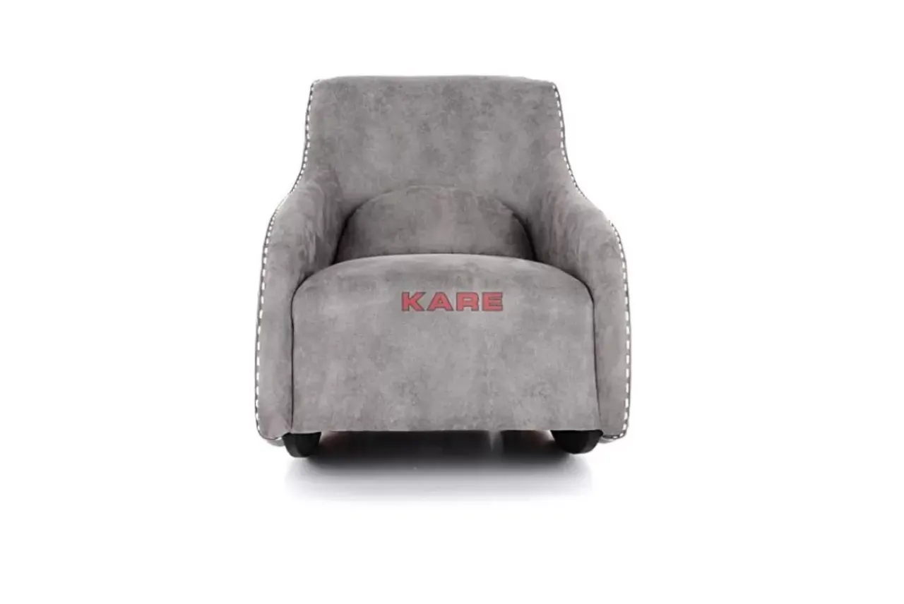 Sessel-KARE Design Schaukelsessel Swing Ritmo Vintage Grey