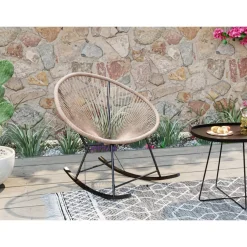 Outdoormöbel-KARE Design Schaukelstuhl Acapulco Natur