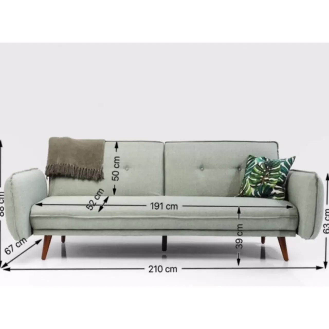 Sofas & Couches-KARE Design Schlafsofa Lizzy 210Cm