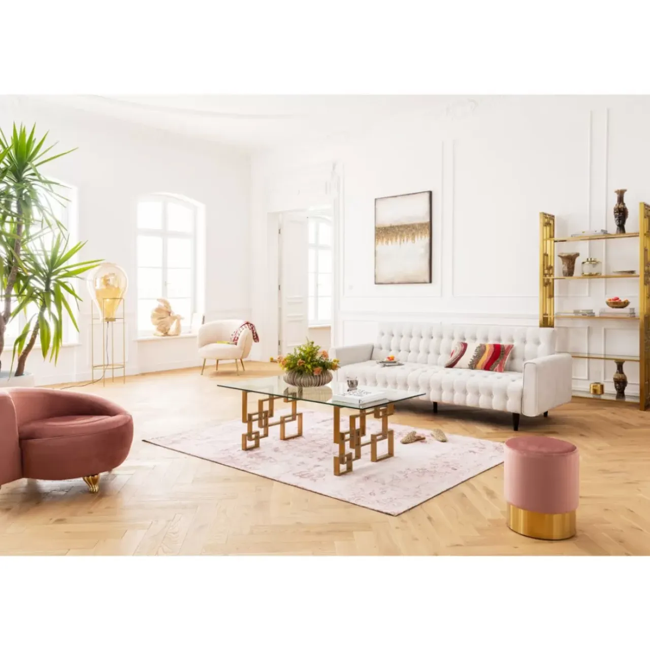 Sofas & Couches-KARE Design Schlafsofa Milchbar Beige 219Cm
