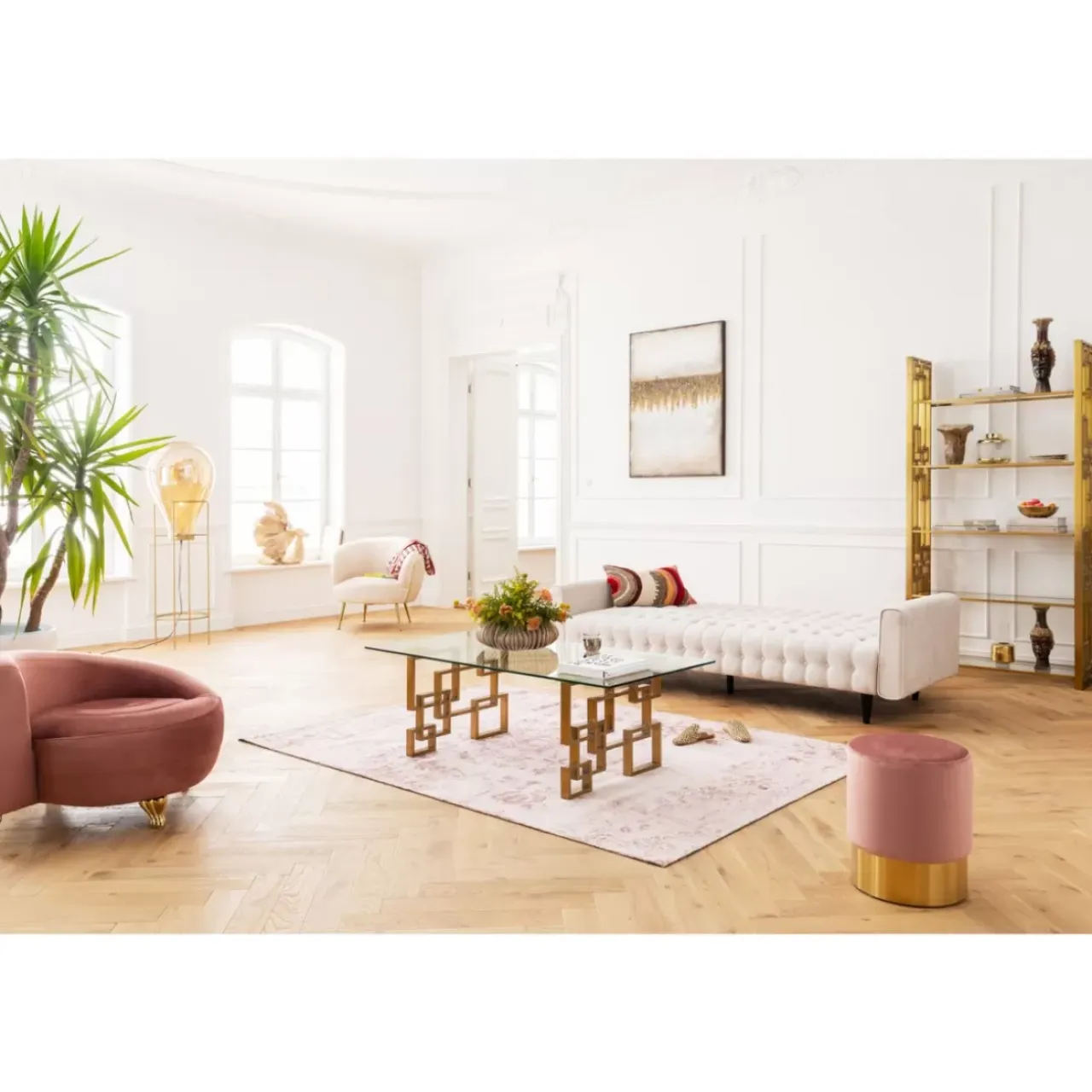 Sofas & Couches-KARE Design Schlafsofa Milchbar Beige 219Cm