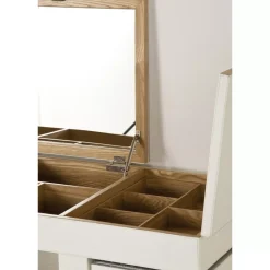Tische-KARE Design Schminkkombination Diva Croco White