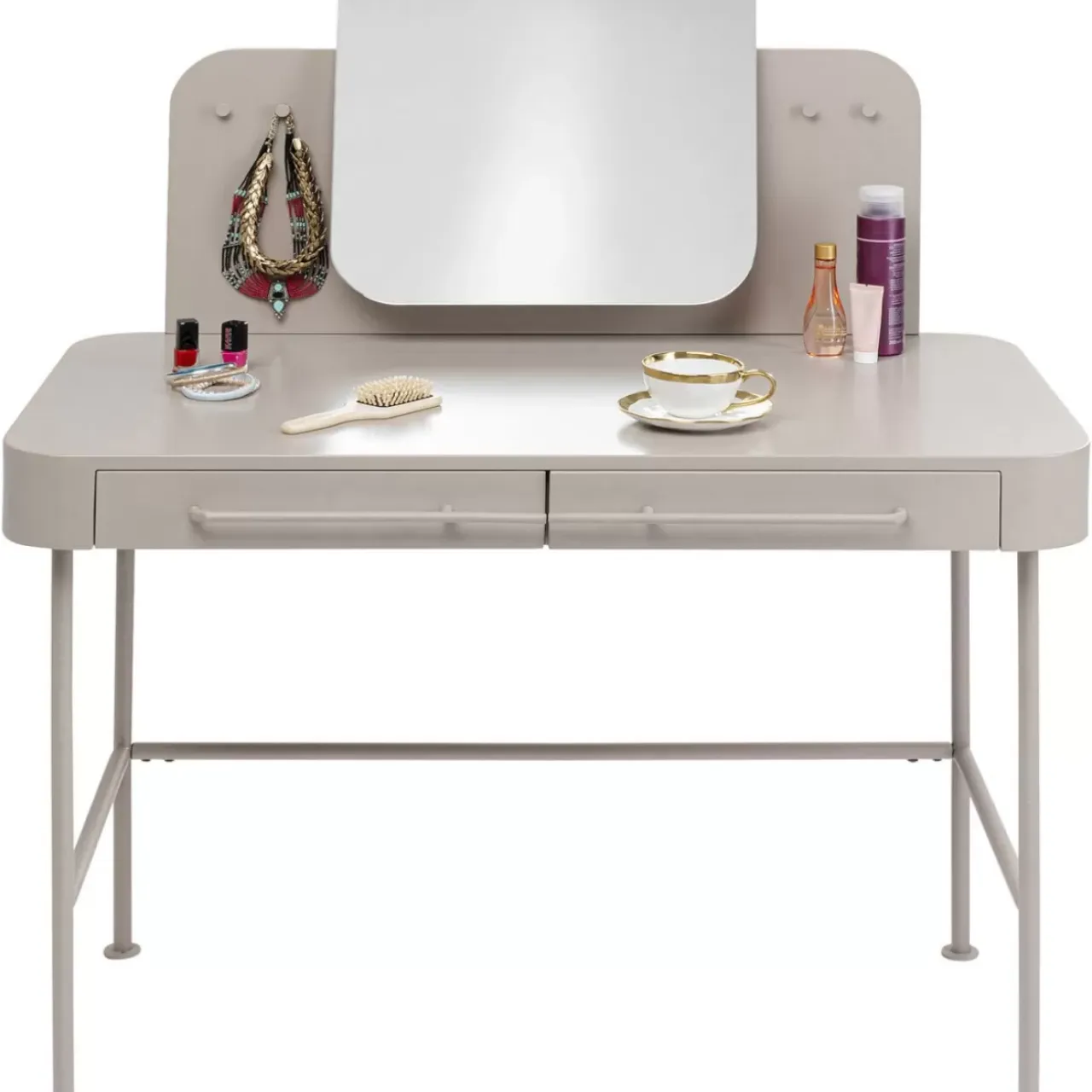 Tische-KARE Design Schminktisch Montieri Creme 125X53Cm
