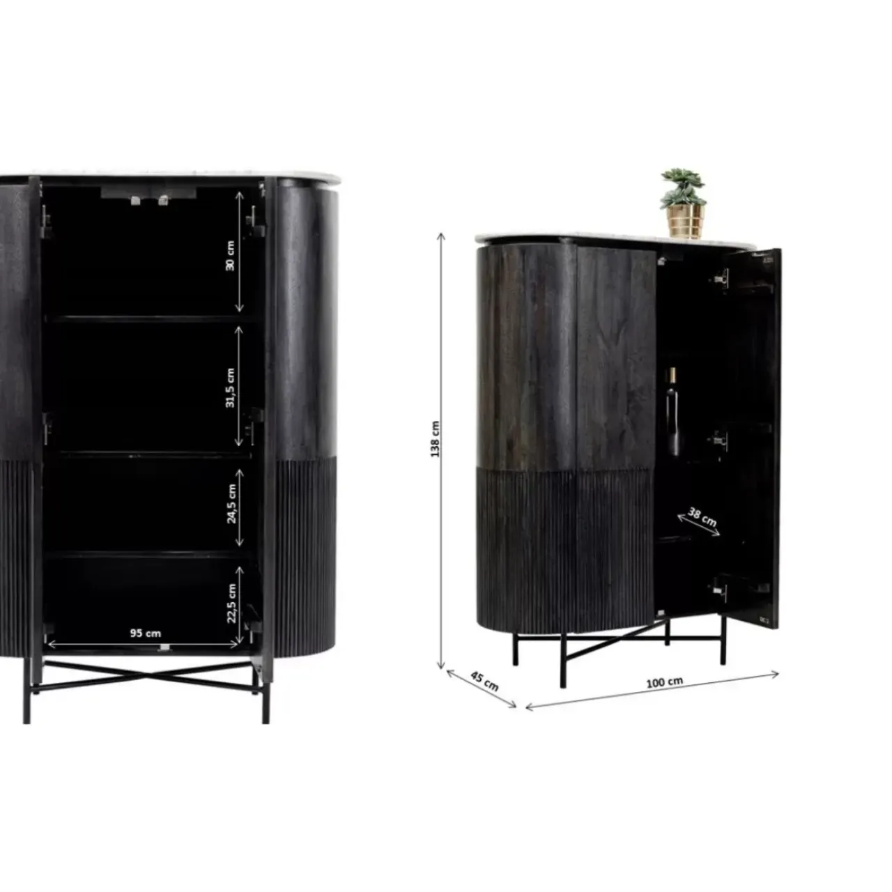 Regale-KARE Design Schrank Glenn