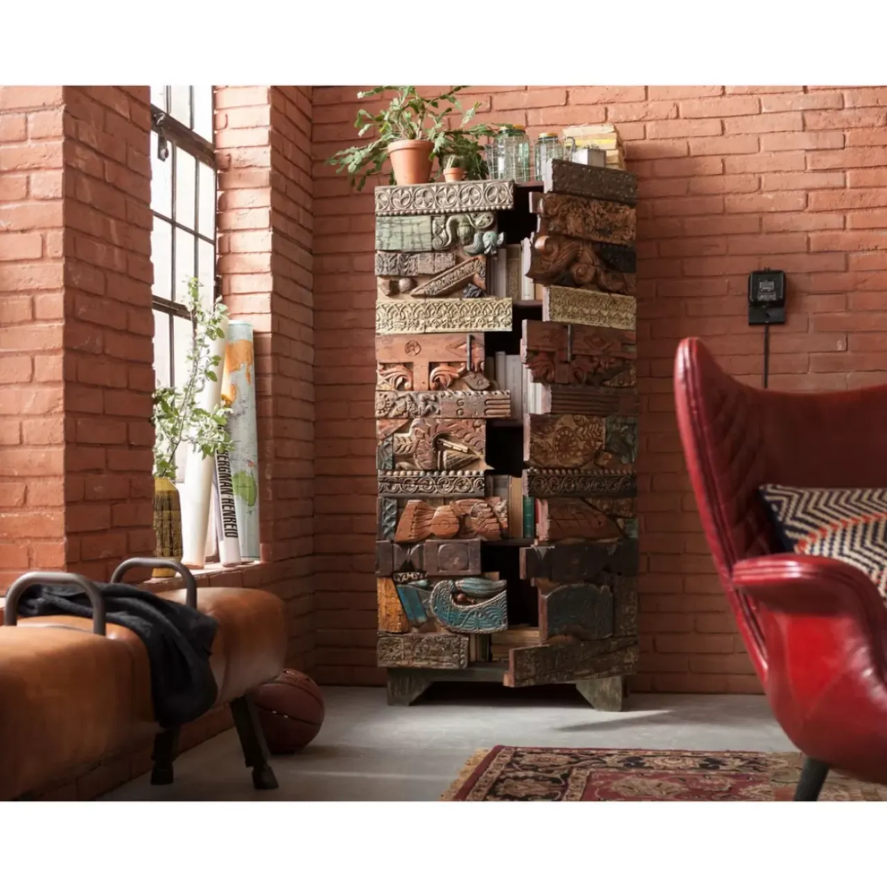 Regale-KARE Design Schrank Shanti Surprise Puzzle 2Trg.
