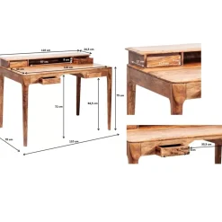 Tische-KARE Design Schreibtisch Brooklyn Nature 110X70Cm