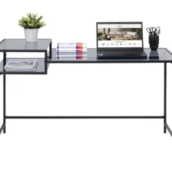 Tische-KARE Design Schreibtisch Loft Schwarz 134X60Cm