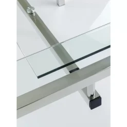 Tische-KARE Design Schreibtisch Lorenco Chrom Winkelcombi 210X180Cm