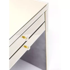 Tische-KARE Design Schreibtisch Luxury Champagne 140X60Cm