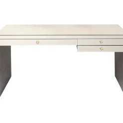 Tische-KARE Design Schreibtisch Luxury Champagne 140X60Cm