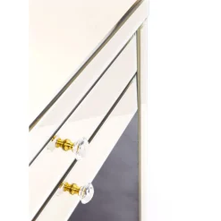 Tische-KARE Design Schreibtisch Luxury Champagne 140X60Cm