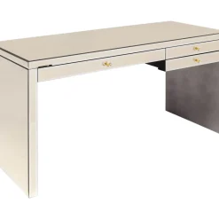Tische-KARE Design Schreibtisch Luxury Champagne 140X60Cm