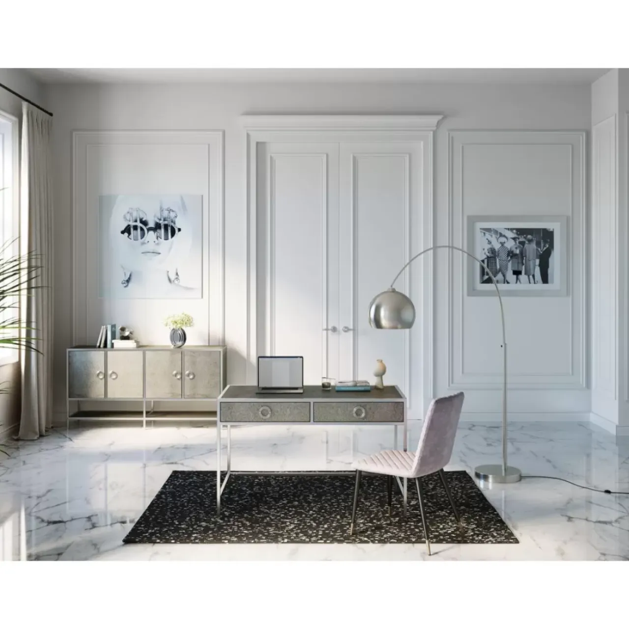 Tische-KARE Design Schreibtisch Moonscape 120X60Cm