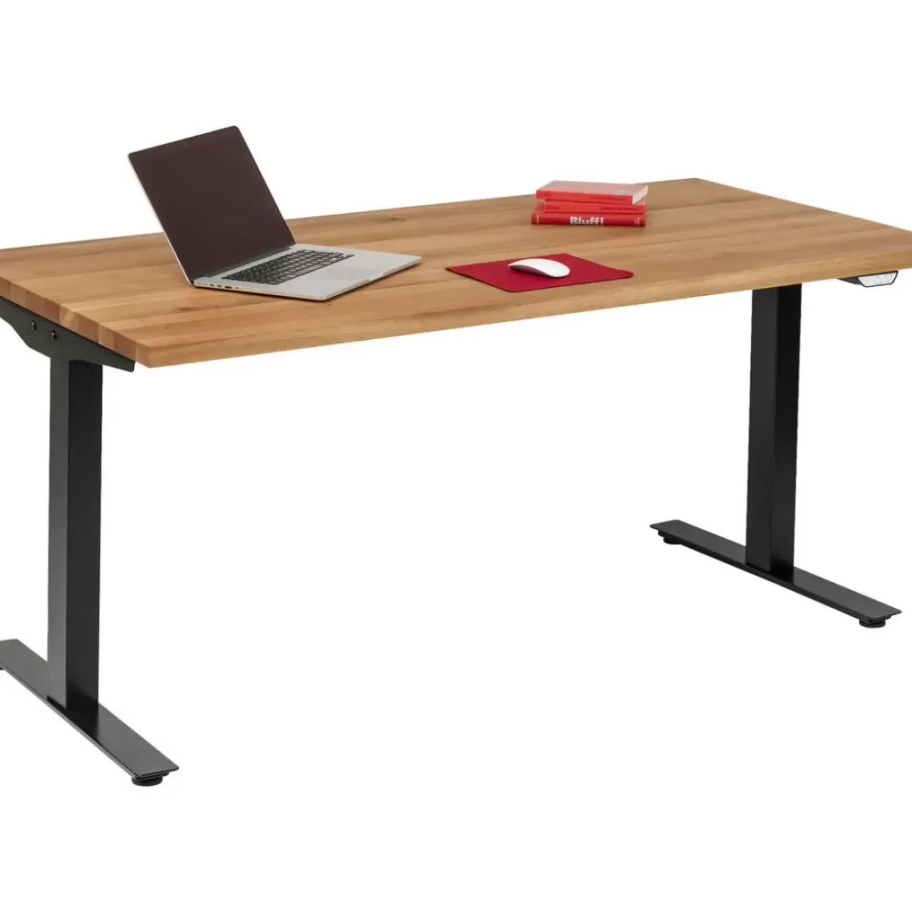 Tische-KARE Design Schreibtisch Office Jackie Eiche Schwarz 160X80