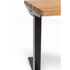 Tische-KARE Design Schreibtisch Office Jackie Eiche Schwarz 160X80