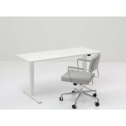 Tische-KARE Design Schreibtisch Office Smart Weis Weis 120X70