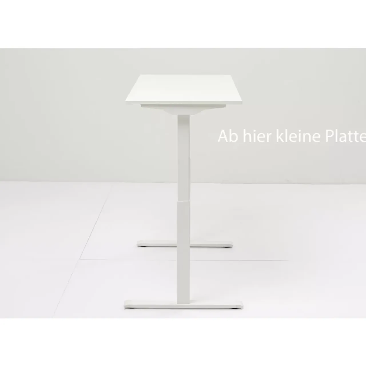 Tische-KARE Design Schreibtisch Office Smart Weis Weis 120X70