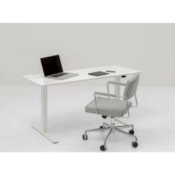 Tische-KARE Design Schreibtisch Office Smart Weiss Weiss 160X80