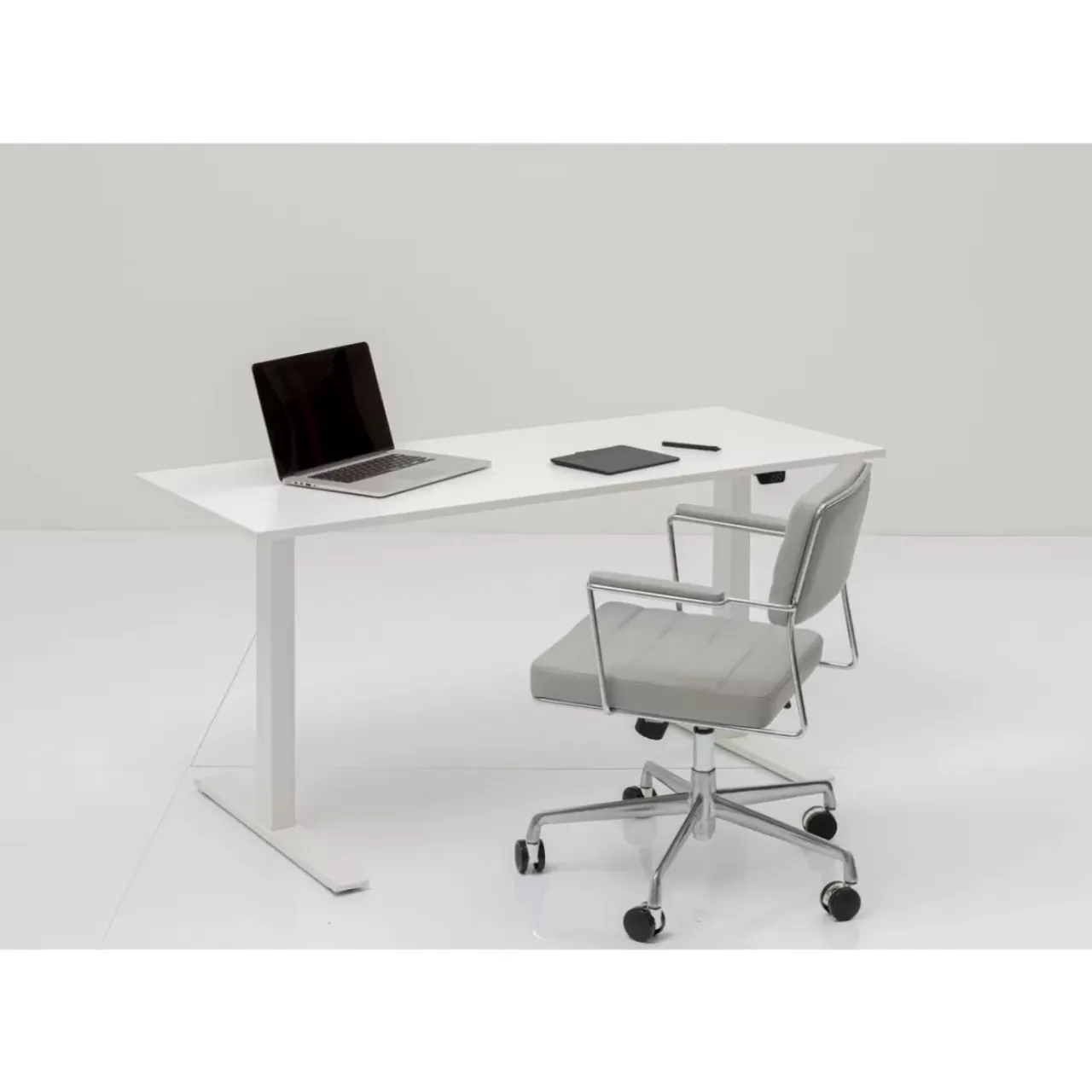 Tische-KARE Design Schreibtisch Office Smart Weiss Weiss 160X80