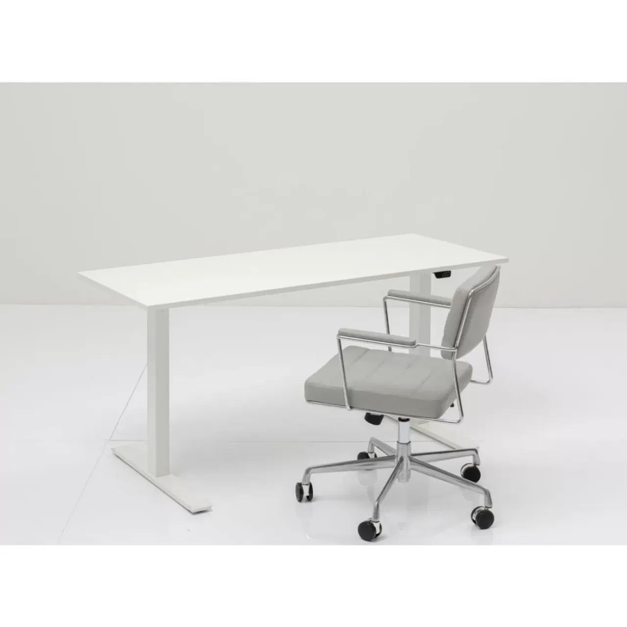 Tische-KARE Design Schreibtisch Office Smart Weiss Weiss 160X80