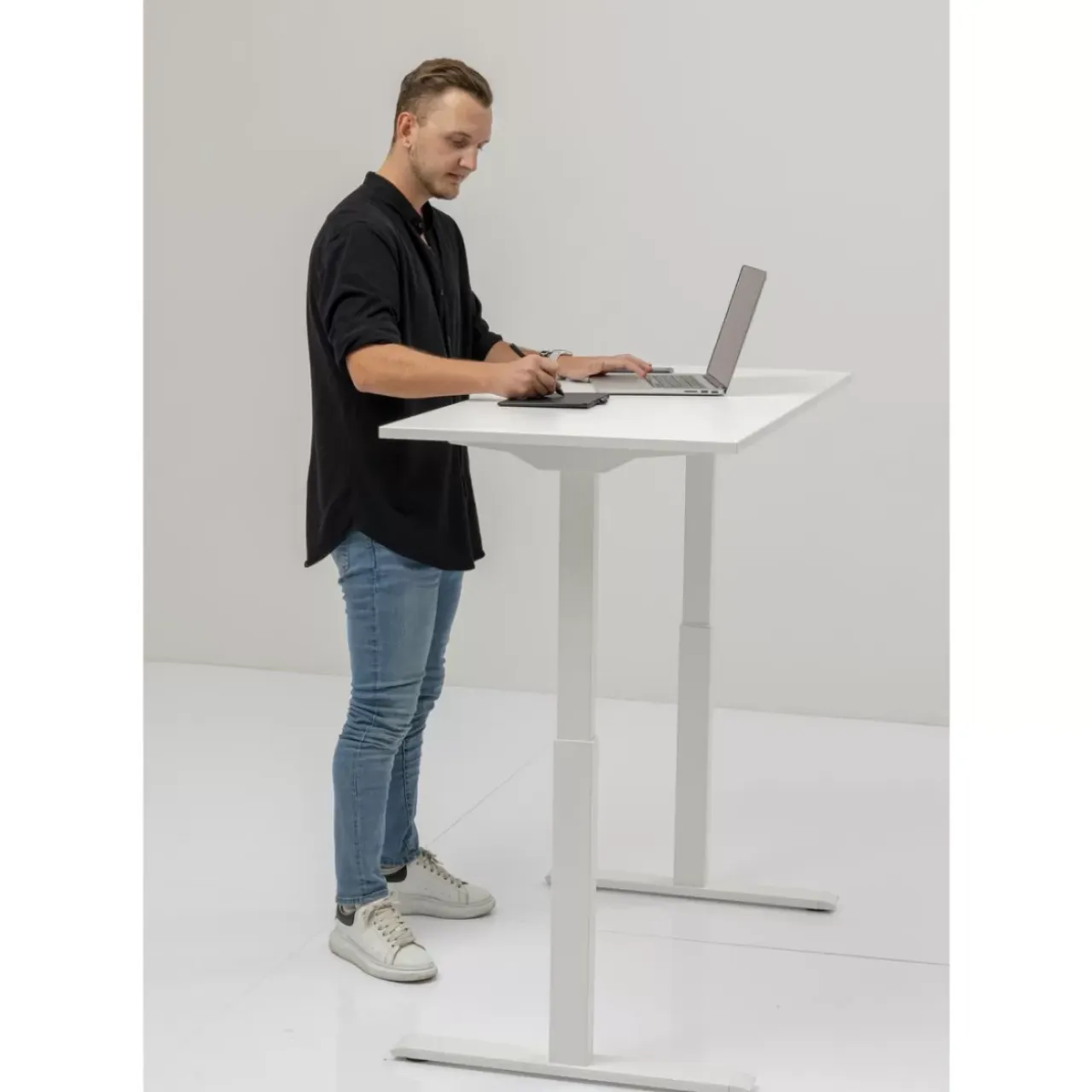 Tische-KARE Design Schreibtisch Office Smart Weiss Weiss 160X80