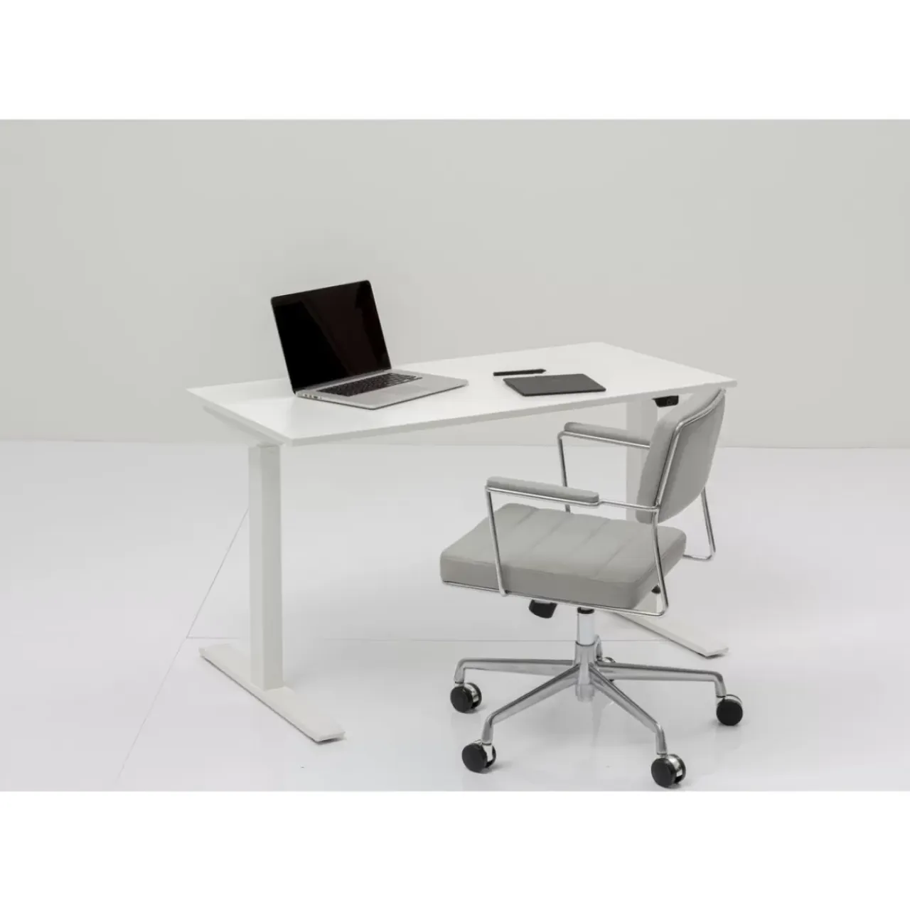 Tische-KARE Design Schreibtisch Office Smart Weiss Weiss 160X80