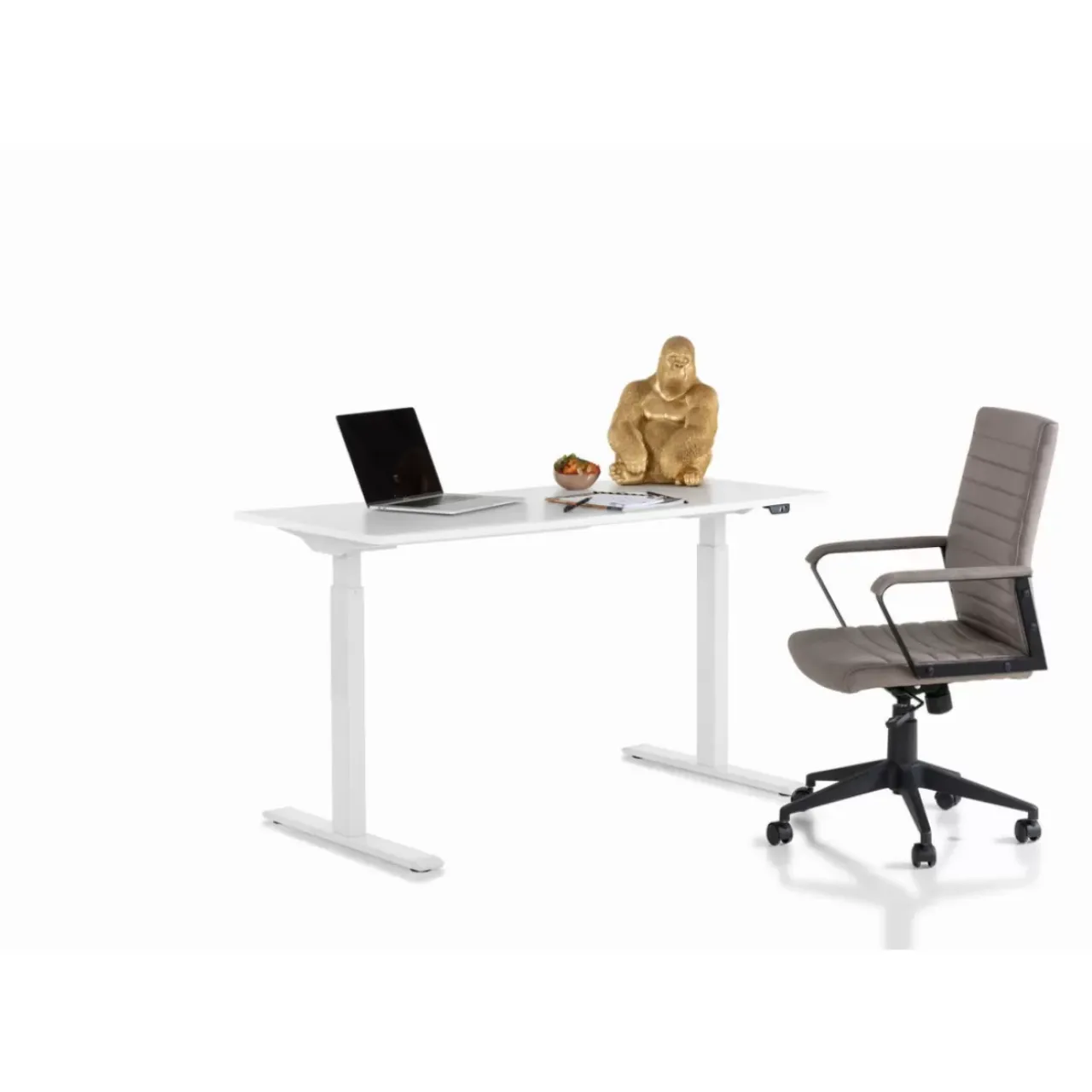 Tische-KARE Design Schreibtisch Office Smart Weiss Weiss 140X60