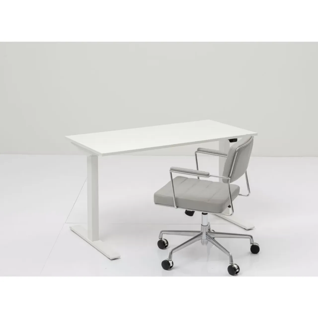 Tische-KARE Design Schreibtisch Office Smart Weiss Weiss 140X60