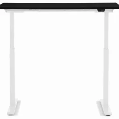 Tische-KARE Design Schreibtisch Office Smart Weis Schwarz 120X70