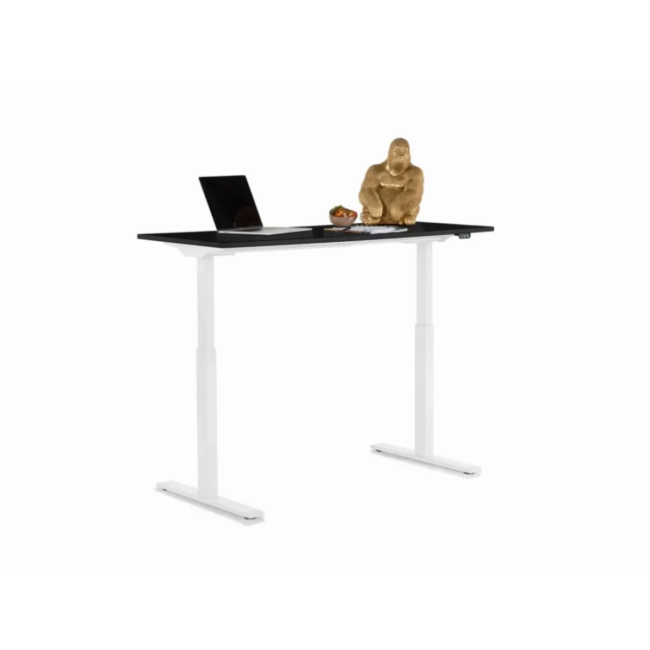 Tische-KARE Design Schreibtisch Office Smart Weis Schwarz 140X60