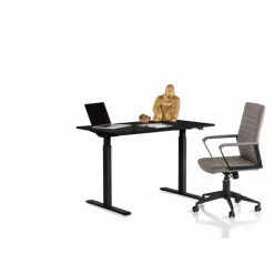 Tische-KARE Design Schreibtisch Office Smart Schwarz Schwarz 120X70